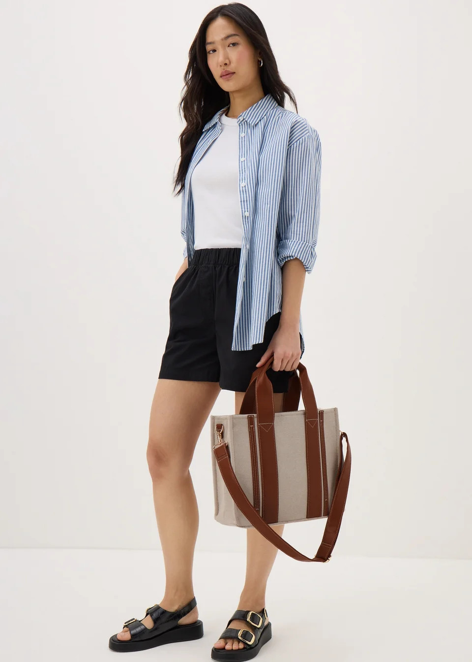 Natural Canvas Tote Bag - One Size | Matalan (UK)