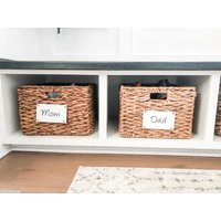 Personalized Wooden Basket Label Home Organization Custom Label | Etsy (US)