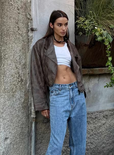 Staten Island Jacket Chocolate | Princess Polly US