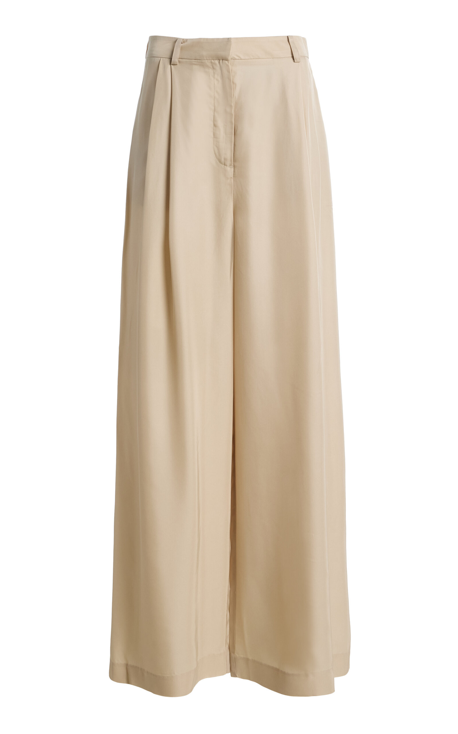 The Frankie Shop Marfa Pleated Twill Trousers - Moda Operandi | Moda Operandi (Global)