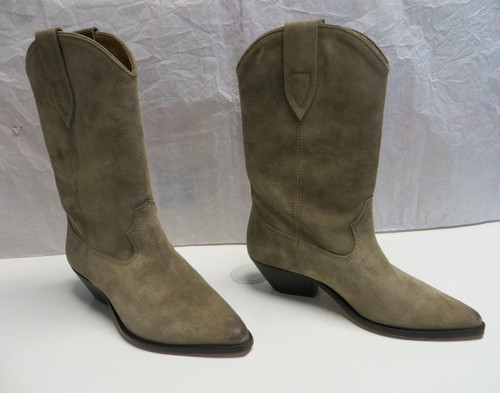 $790 Isabel Marant NEW Textured Taupe Suede Boots 39 US 7.5 Duerto 40MM Cowboy  | eBay | eBay US