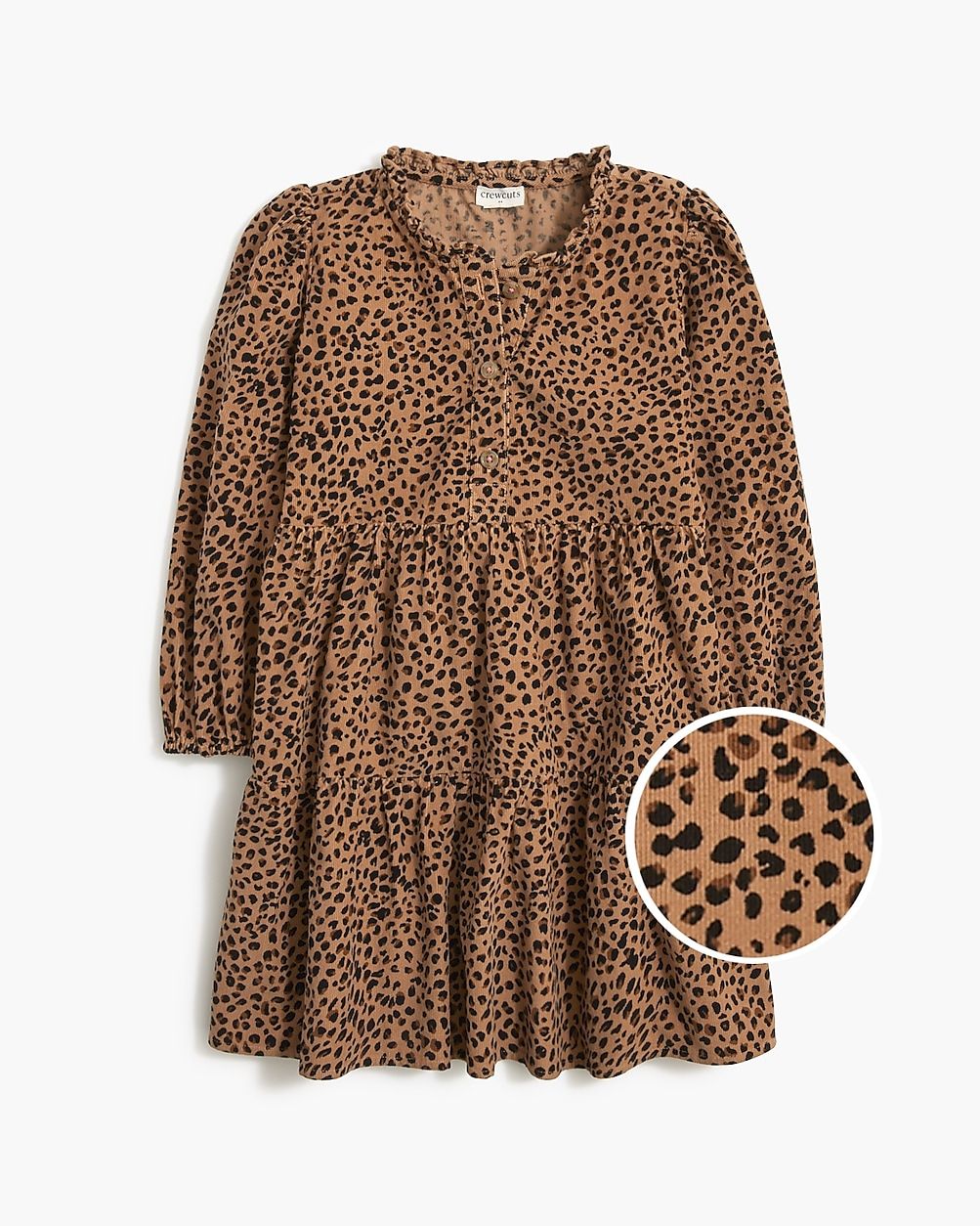 Girls' leopard corduroy dress | J.Crew Factory