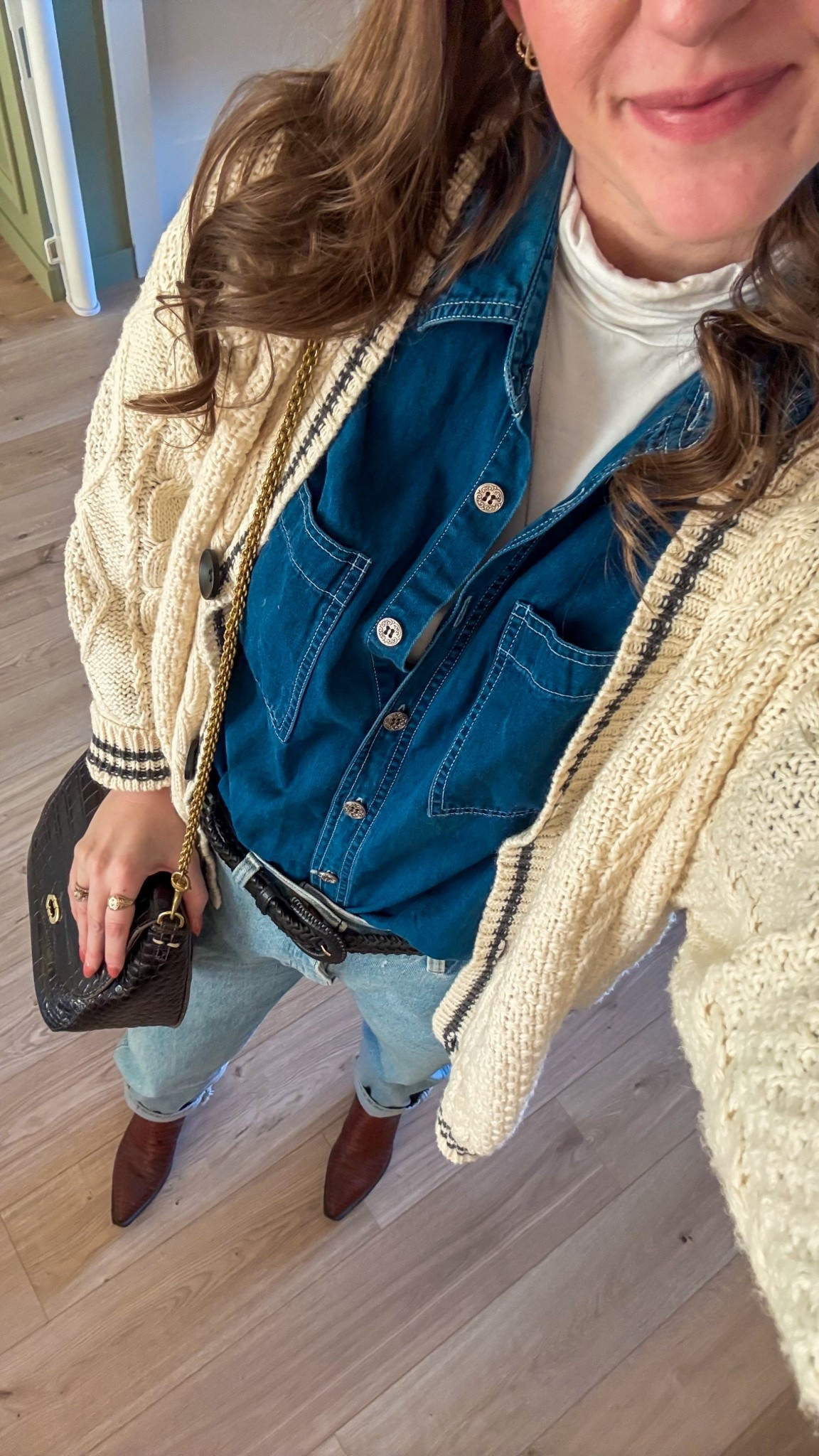 Denim on denim on cowboy boots 👌🏼

#LTKootd #LTKSeasonal #LTKSaleAlert