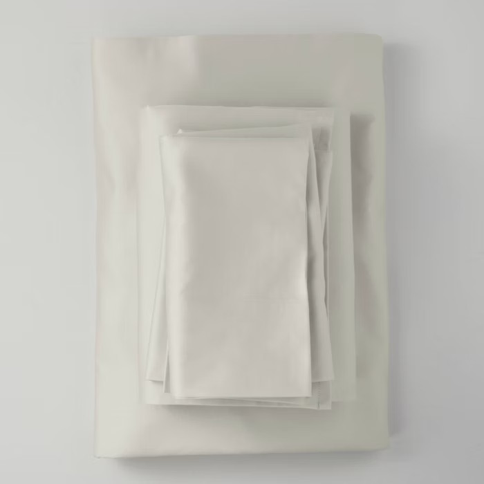 500 Thread Count Washed Supima Sateen Solid Sheet Set - Casaluna™ | Target
