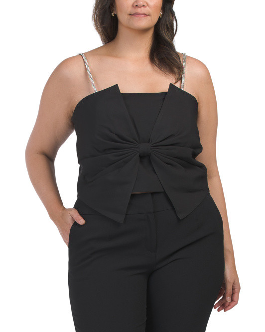 Plus Bow Top With Adjustable Straps | TJ Maxx