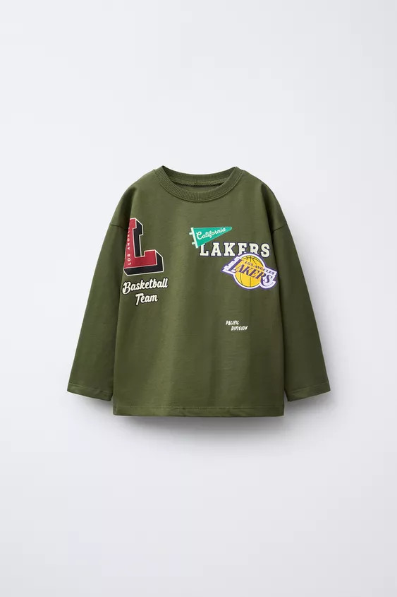 NBA PRINTED T-SHIRT - LOS ANGELES LAKERS | Zara US