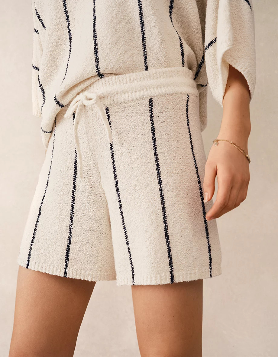 Cotton Rich Stripe Boucle Knitted Shorts | Seasonal Preview | The  ... | The White Company UK & ROW
