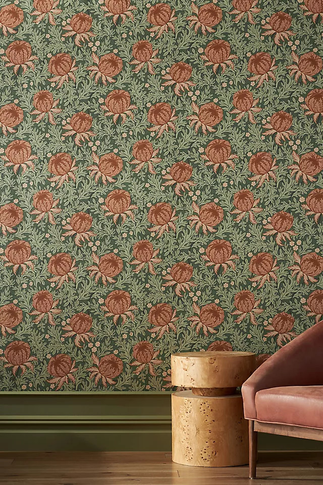 Arthur Thistle Wallpaper | Anthropologie (US)