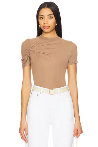 AGOLDE Lissa Layering Rib Tee in Moth from Revolve.com | Revolve Clothing (Global)