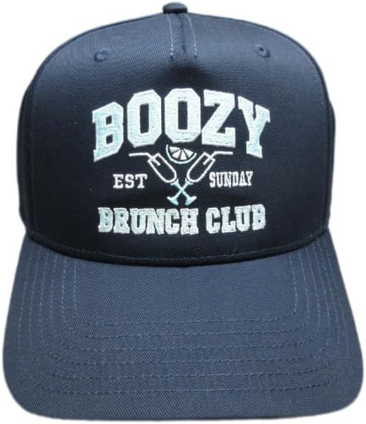 Boozy Brunch Club Hat, Funny Hat, Party Hat, Bachelorette Party, Funny Gifts, Baseball Cap, Adjus... | Amazon (US)