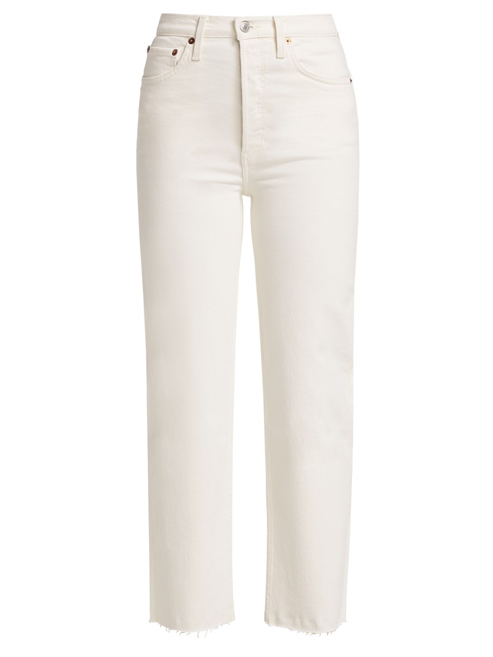 Women's 70s Stove Pipe Straight Jeans - Vintage White - Size 31 | Saks Fifth Avenue