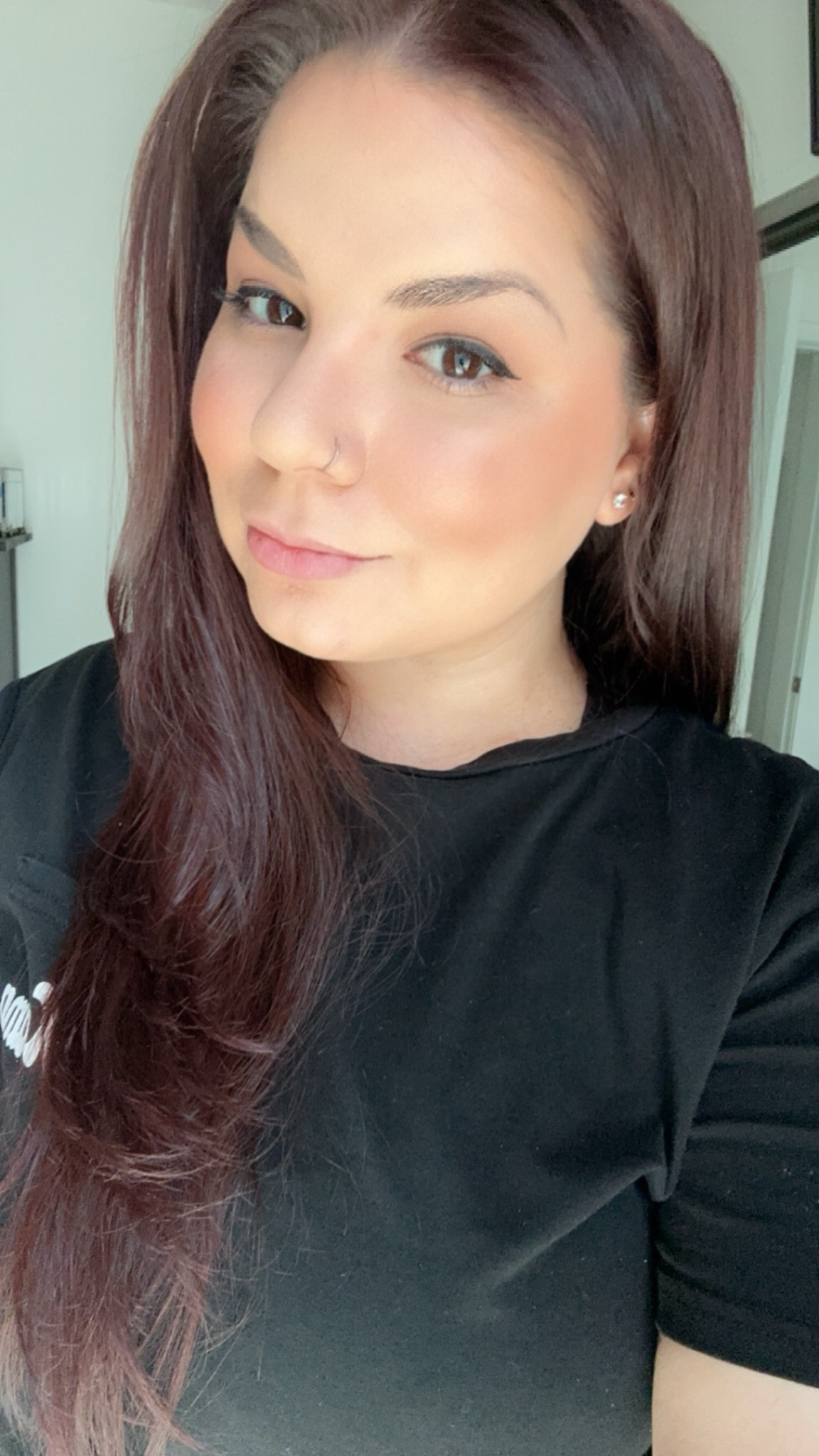 I decided to try a new hair color and used the Got2Be Metallics Amethyst color. To reference I have naturally dark brown hair and had recently died it dark arburn 6 weeks prior. This was the result on top of the other color 

#LTKbeauty
