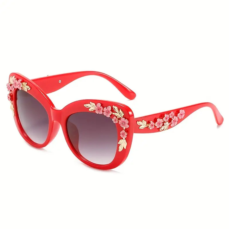 Camellia Flower Cat Eye Women Ladies Retro Large Gradient - Temu | Temu Affiliate Program