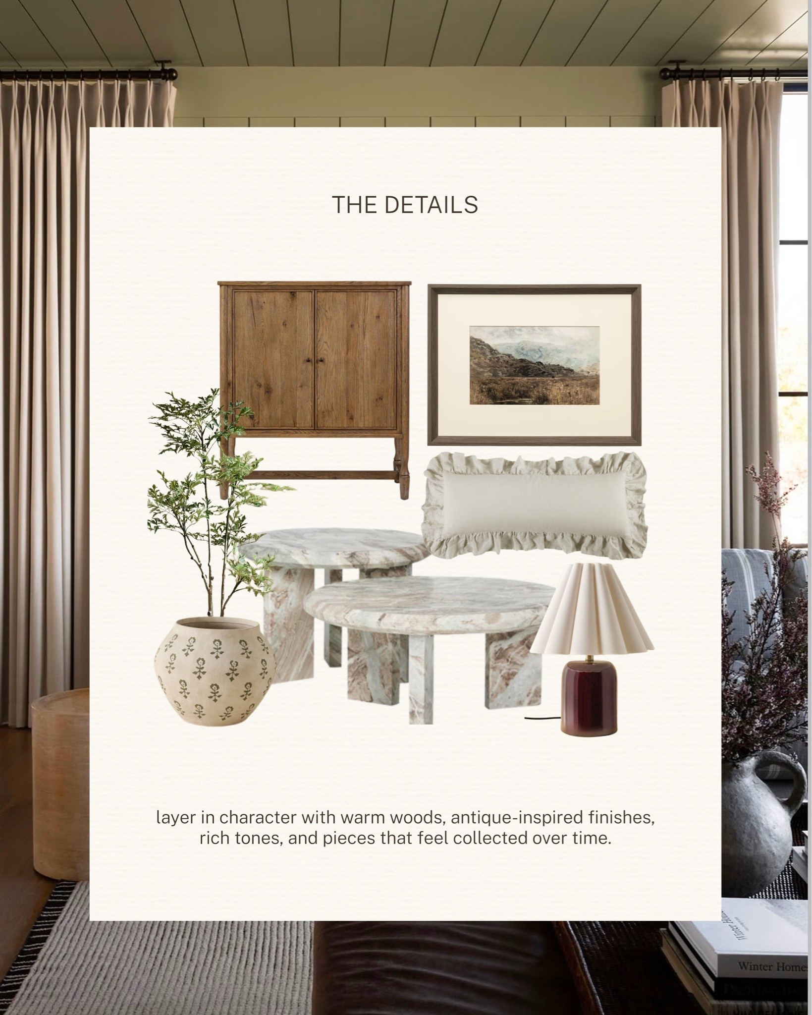 It’s often the smaller layers that give a room its personality.

Warm wood, timeworn finishes, soft pattern, sculptural lighting, and pieces that feel a little unexpected bring character without making the room feel overly styled. A mix that feels collected rather than coordinated.

All linked here 🤍 #LTKhome