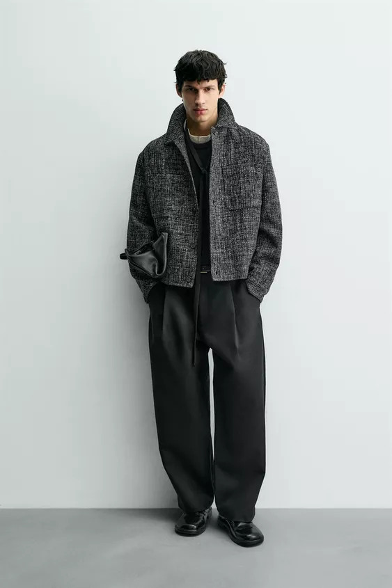 TEXTURED POCKET OVERSHIRT | Zara US