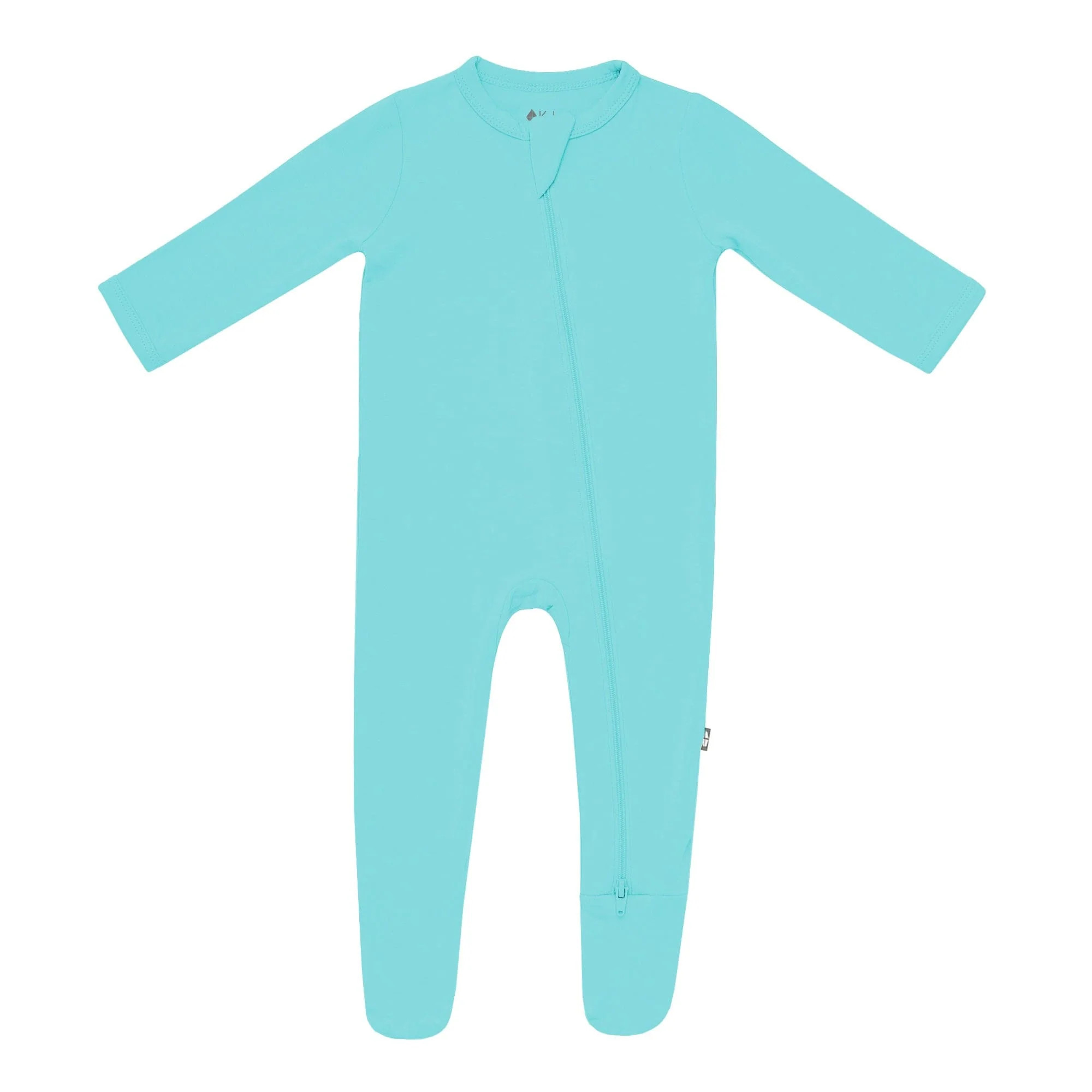 Zippered Footie in Robin | Kyte BABY