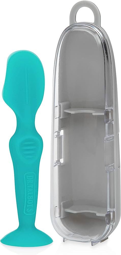Talbot's Diaper Cream Soft Silicone Brush with Suction Base & Hygienic Case, Aqua, Mini Size, 2 P... | Amazon (US)