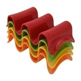 Mainstays Stackable Triple Taco Holder Stand 4-Pack Multicolor - Easy Serve & Dishwasher Safe | Walmart (US)