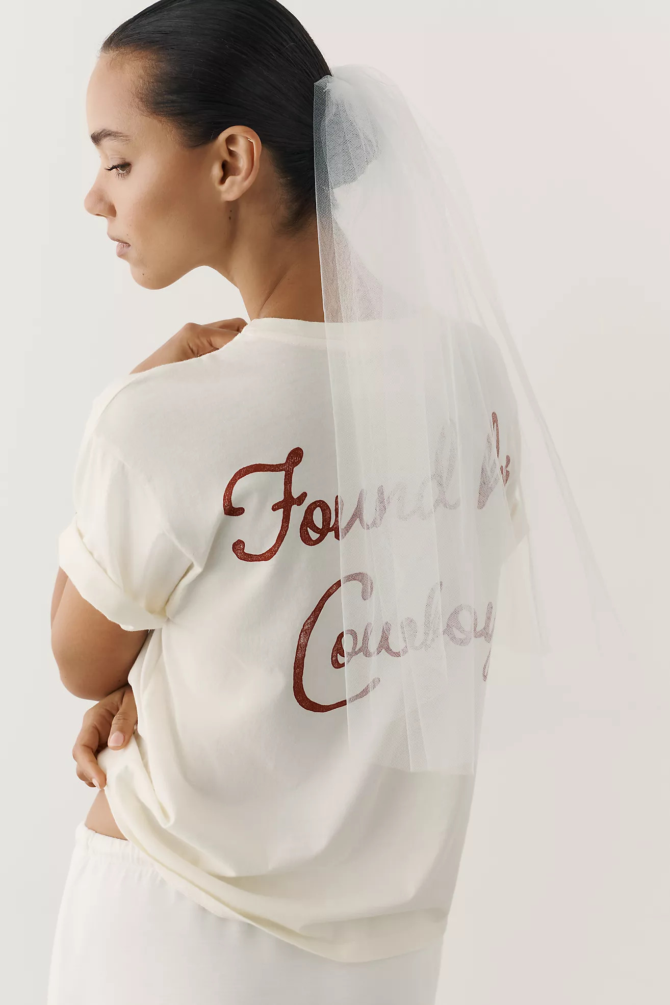 Letluv Found Her Cowboy 100% Cotton Bridal Tee | Anthropologie (US)
