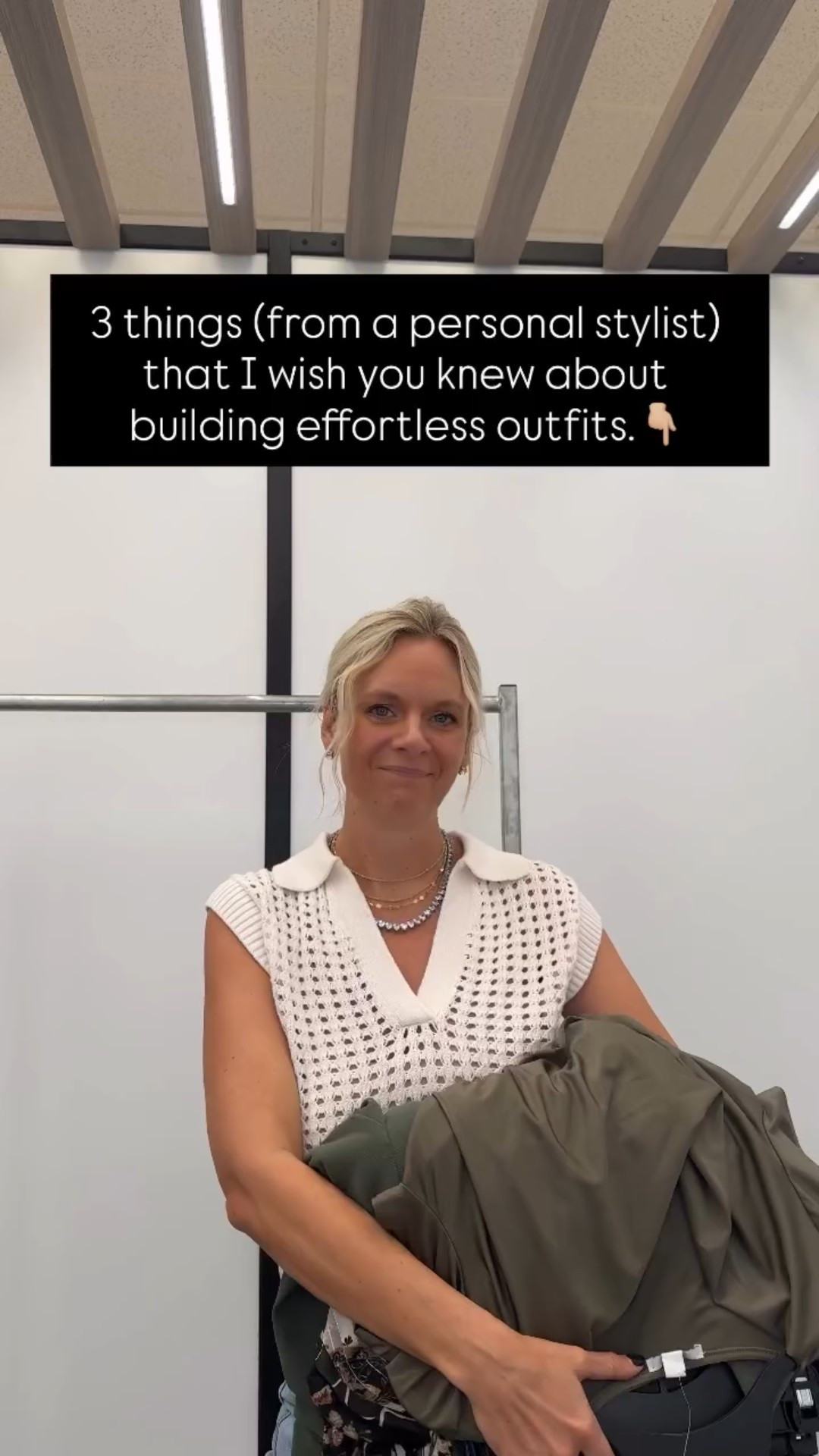 Effortless outfits aren’t about having more clothes — they’re about knowing what works.

Here are 3 things I wish you knew:

1️⃣ Start with fit and proportion.
When something fits correctly and balances your body, the outfit instantly feels intentional.

2️⃣ Build around strong basics.
Great denim, elevated knits, and classic layers are the foundation of most effortless looks.

3️⃣ Keep your palette simple.
A cohesive color palette makes mixing and matching easy and takes the guesswork out of getting dressed.

Once these pieces are in place, getting dressed stops feeling hard — and starts feeling natural.

If you want help creating a wardrobe that actually works for your life, our team can help.✨