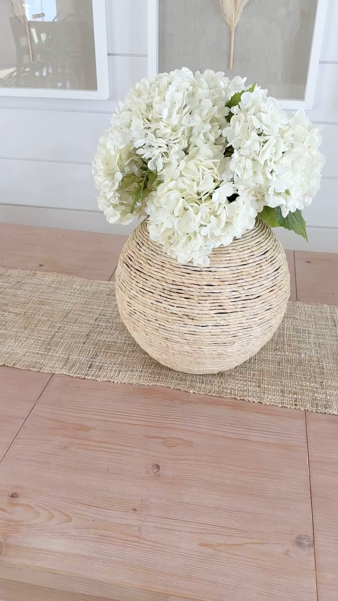 I have 6 of these amazon faux hydrangeas in this woven vase.  

#LTKFindsUnder50 #LTKHome #LTKSaleAlert