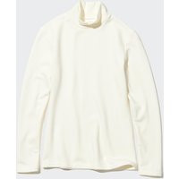 Uniqlo - Heattech Ultra Warm High Neck T-shirt - Off White | UNIQLO (UK)