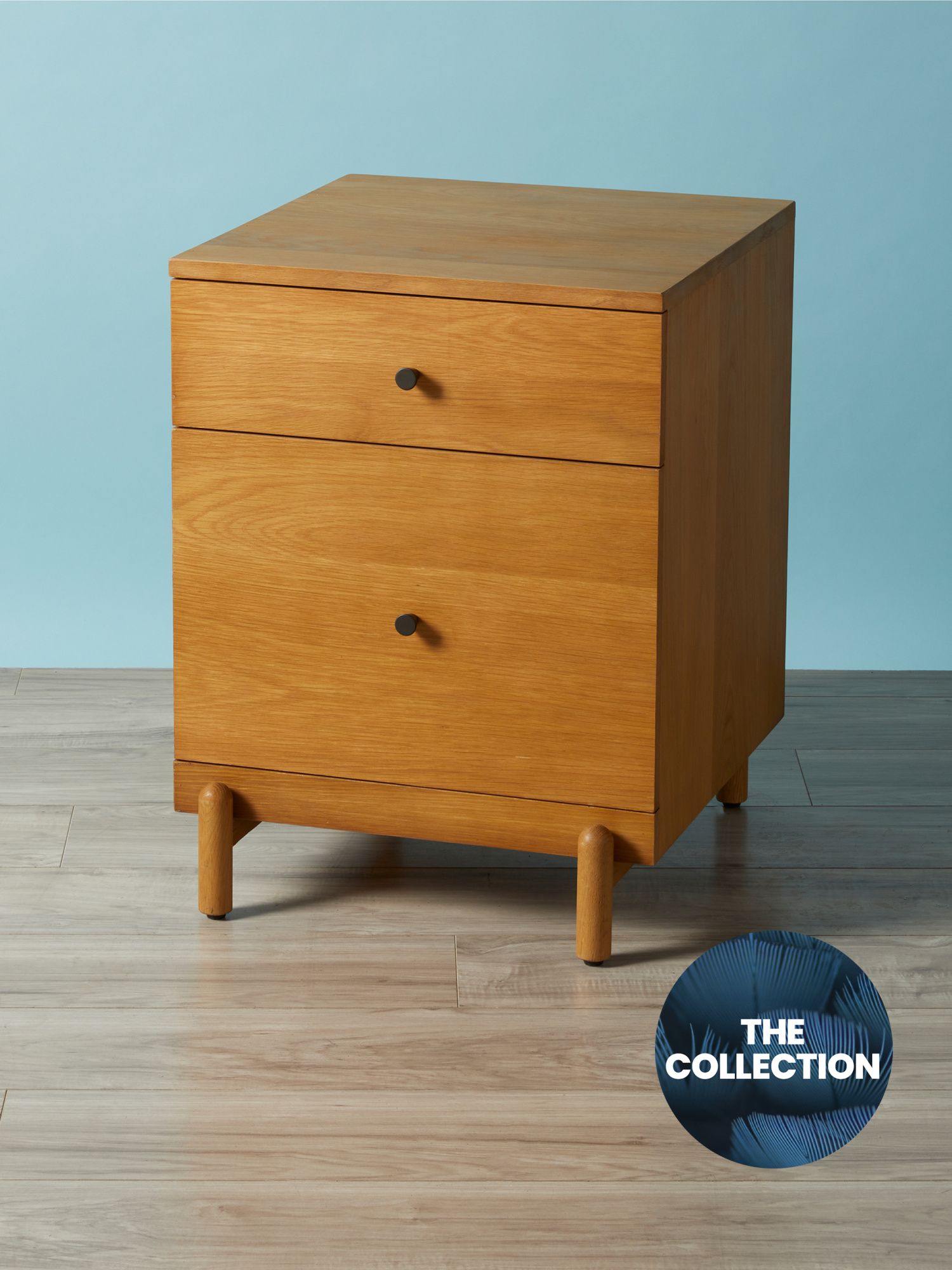 25in Maisie Solid Oak And Iron End Table | HomeGoods