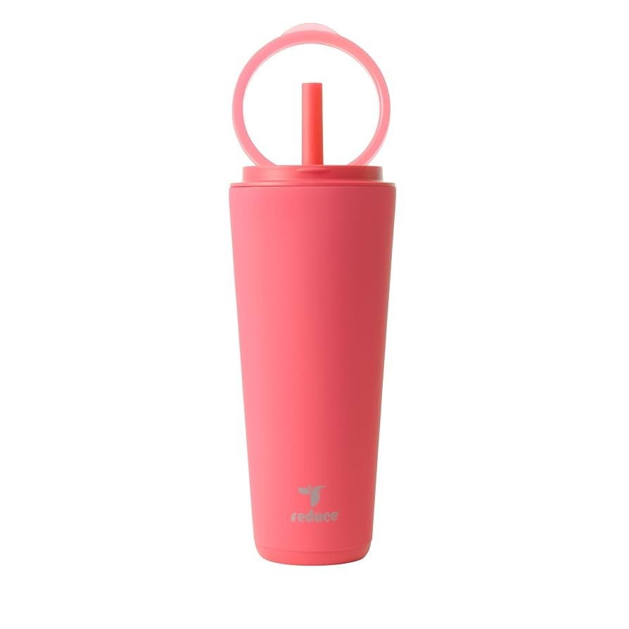 REDUCE Halo 32 oz Stainless Steel Vacuum Insulated Tumbler - Spill Proof Travel Mug with Flip Han... | Amazon (US)