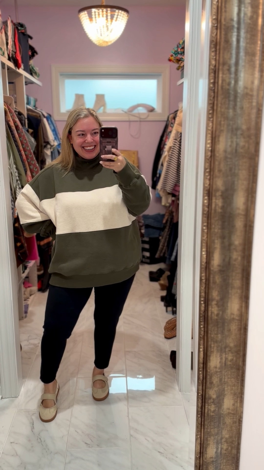 Happy Thursday! It’s nice and cool here again today, so it was time to pull out my favorite aerie mock neck! I just love this color. I’m in the XL and it’s on sale for $45!

#LTKootd #LTKPlusSize #LTKSaleAlert