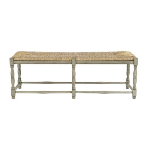 Dorchester 2-Seat Bench - Rubbed Gray | Ballard Designs | Ballard Designs, Inc.