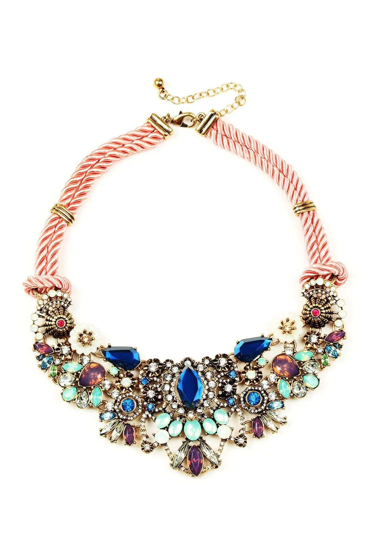 Eye Candy Los Angeles | Juline Multi Color Crystal Collar Necklace | Nordstrom Rack | Nordstrom Rack