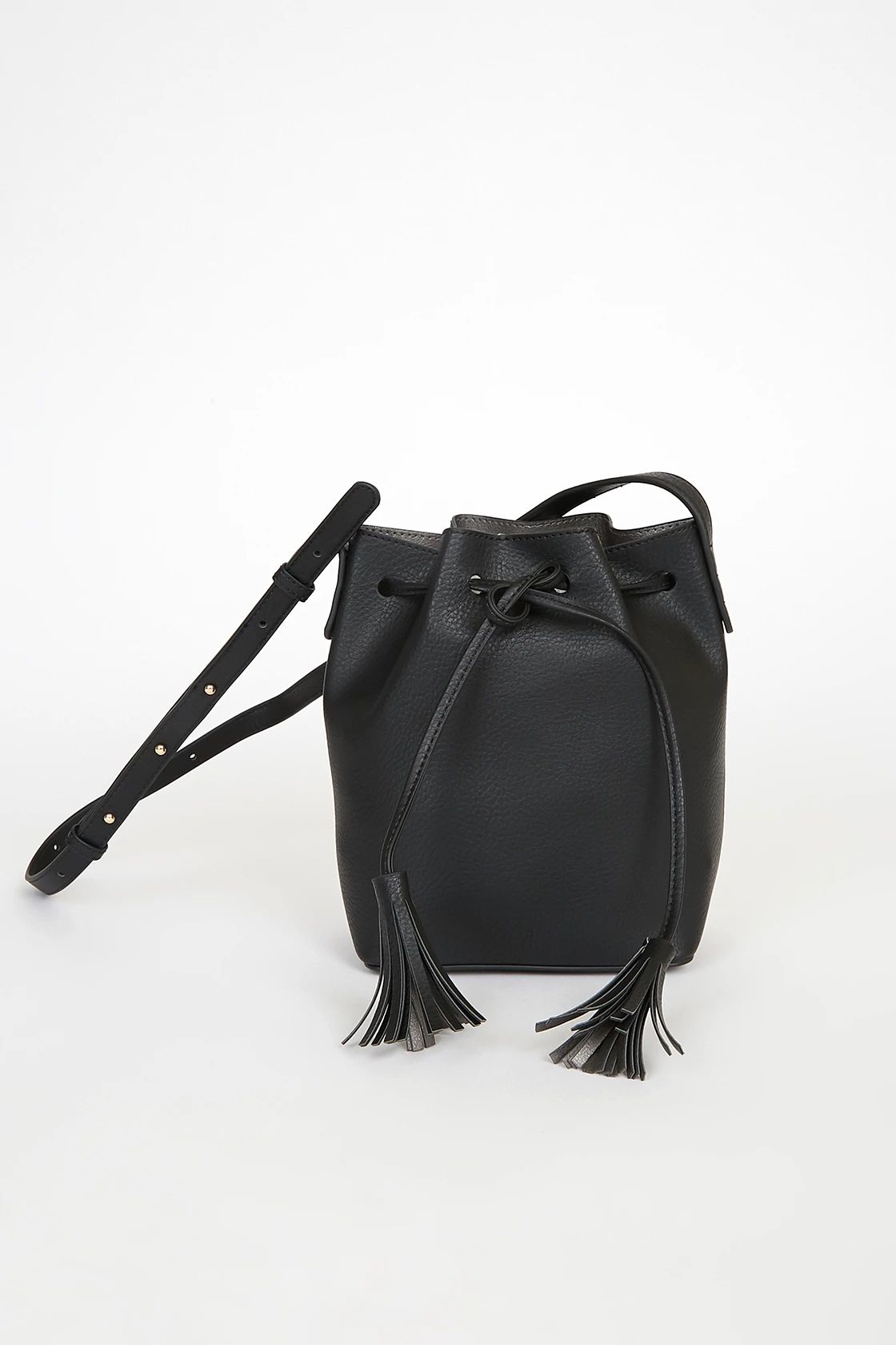 You Go Girl Black Drawstring Crossbody Bucket Bag | Lulus (US)