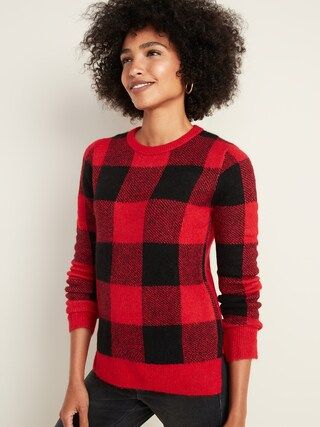 Soft-Brushed Crew-Neck Sweater for Women | Old Navy (US)