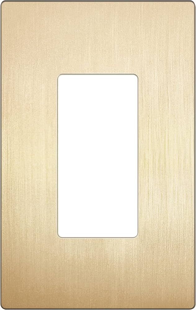 LIDER Brushed Finish Decorator Switch Cover, Screwless Wall Plate, Mid-Size 1-Gang 4.88" x 3.11",... | Amazon (US)