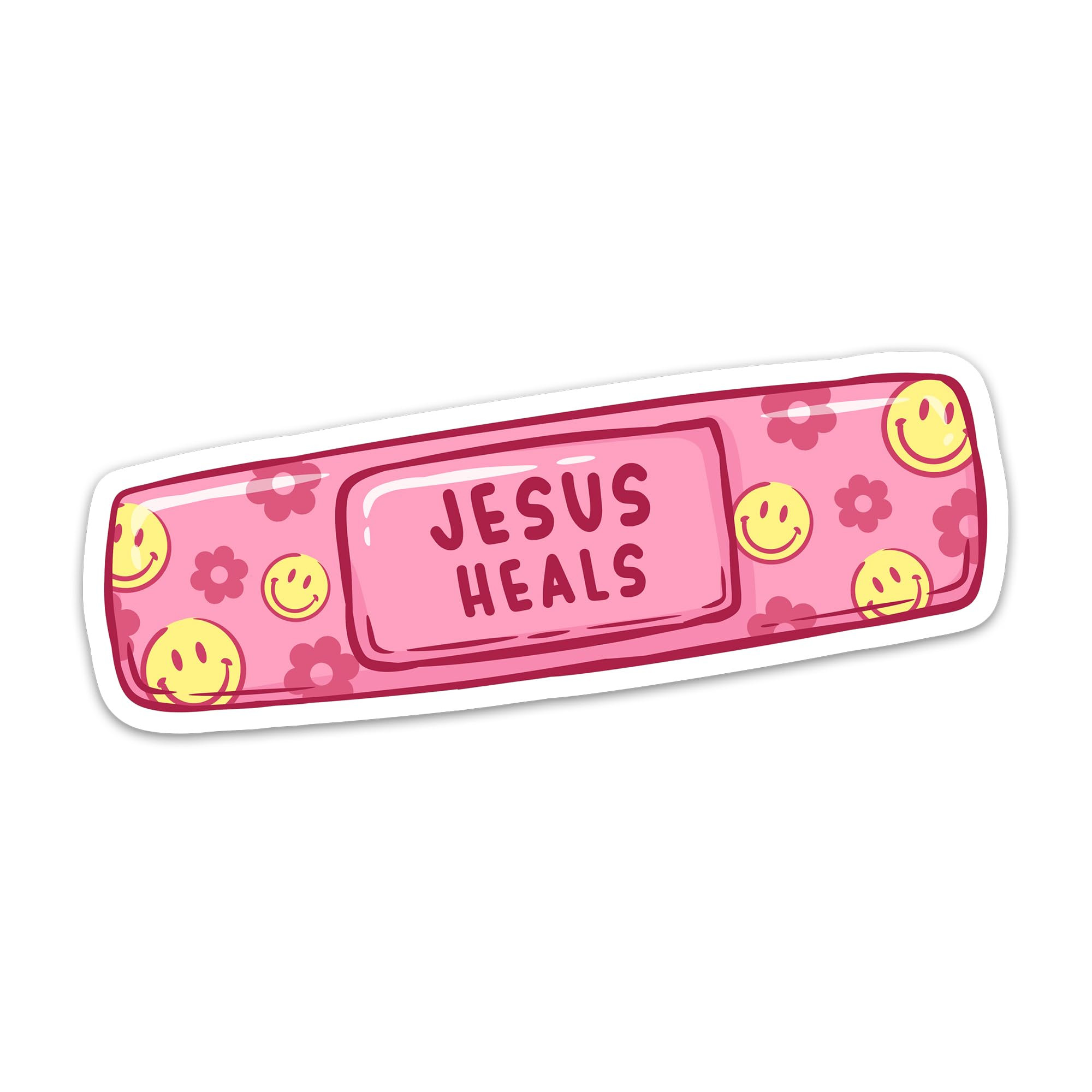(3PCs) Jesus Heals Cute Bandage Sticker, Christian Girly Stickers, Inspirational Religious Healin... | Amazon (US)