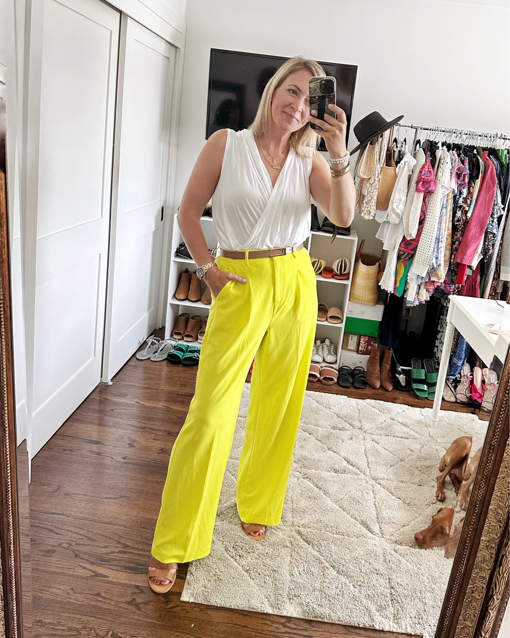 Such a fun color in these pants, and the top is so soft 😍 #nsale 

#LTKsalealert #LTKunder50 #LTKxNSale