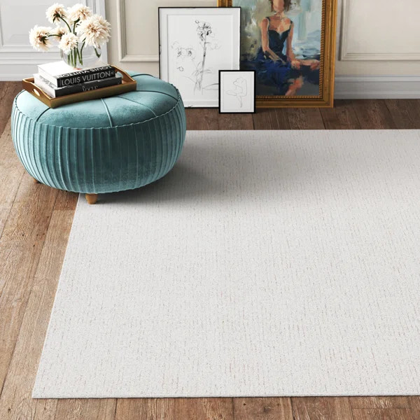 Maja Handmade Hand Tufted Wool Ivory/Beige Rug | Wayfair North America