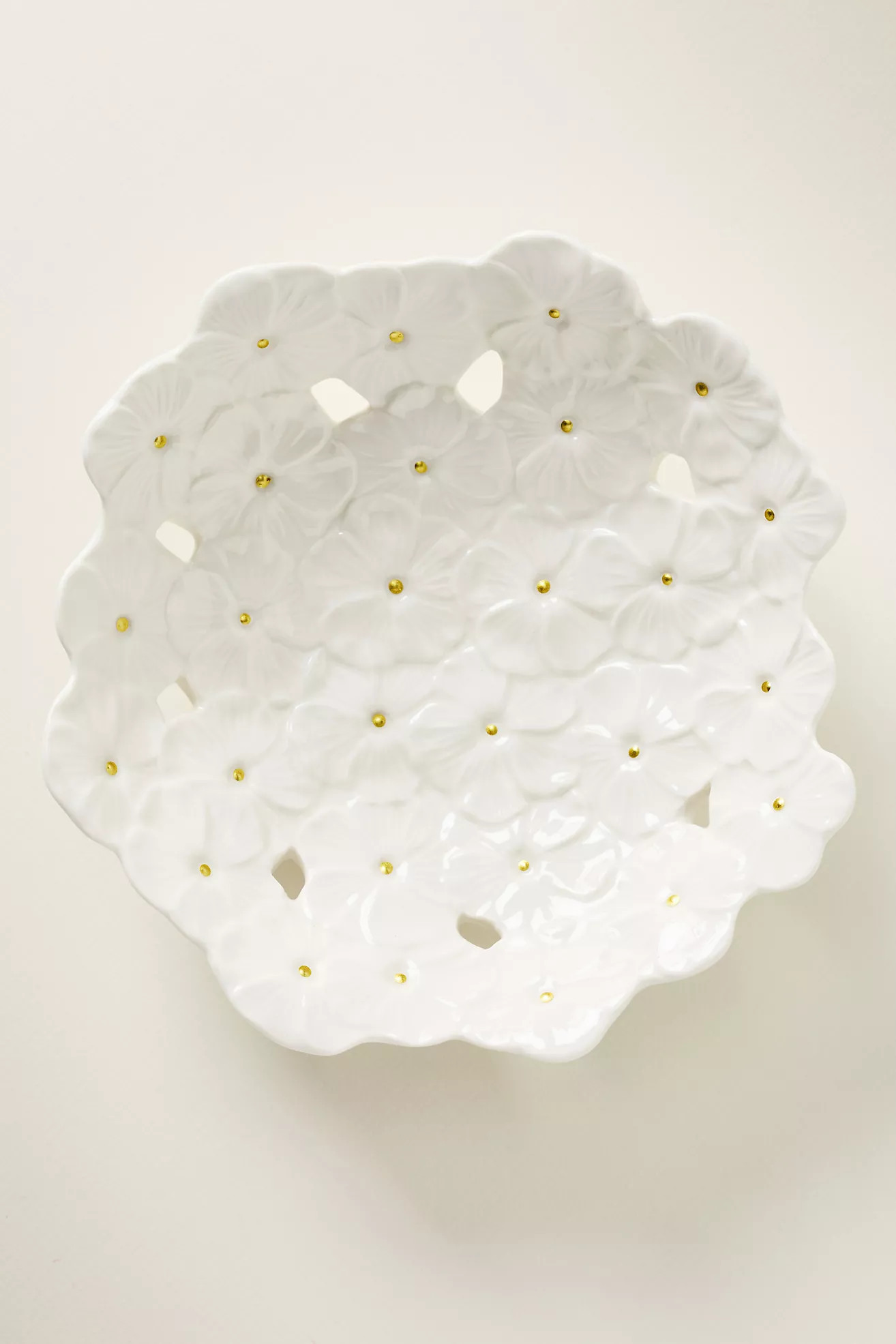 Flora Ceramic Flower Vessel | Anthropologie (US)