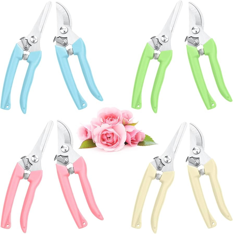 Jutom 8 Pcs Garden Shears Pruning Scissors Clippers Sharp Hand Pruners for Gardening Tools Cuttin... | Amazon (US)