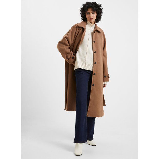 Buy FRENCH CONNECTION Fawn Felt Coat S | Workwear | Tu | Tu Clothing