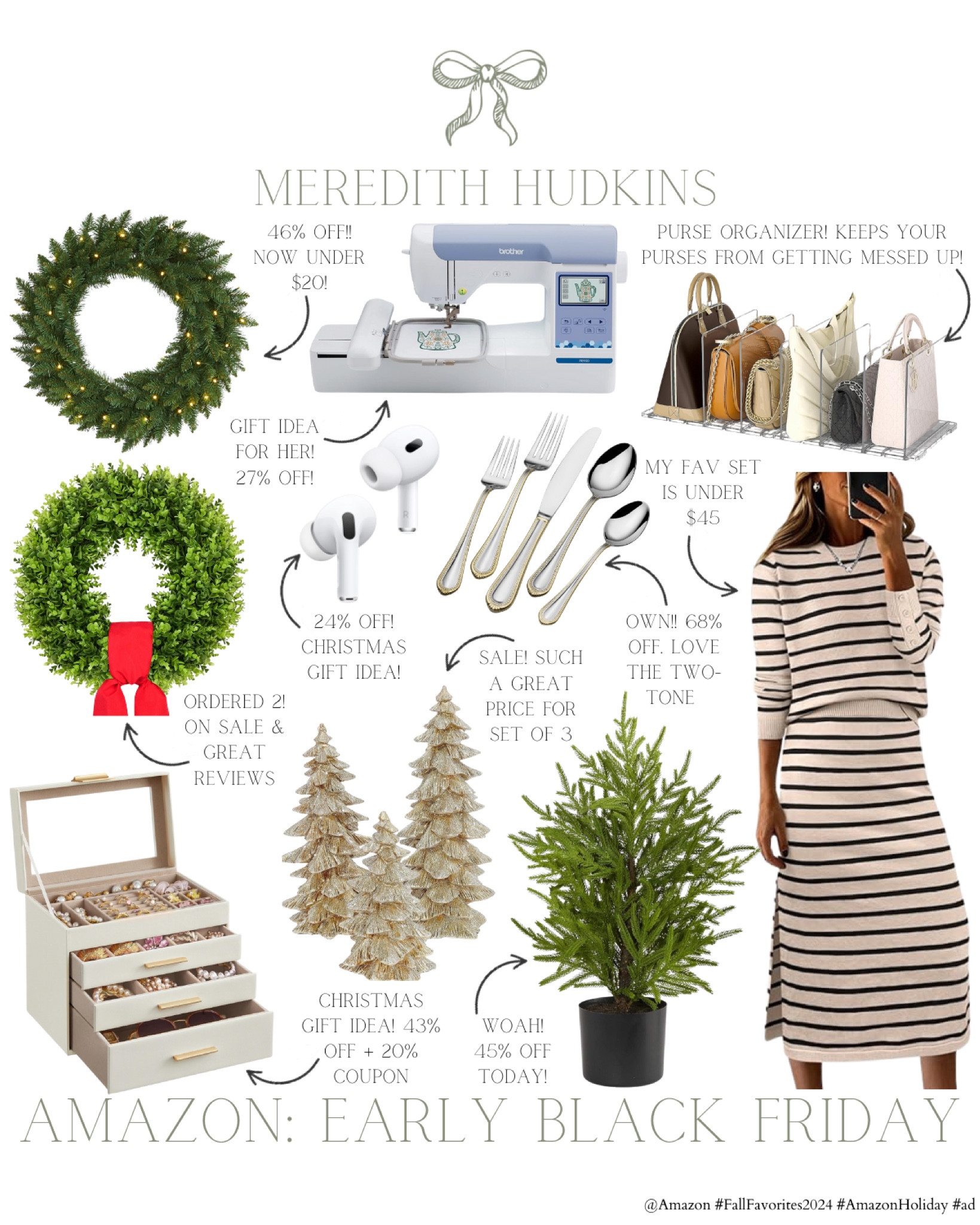 @Amazon early Black Friday deals are officially here #ad ! Here are some of my favorite deals so far. I can't get enough of these best selling home, fashion and beauty products!

Follow me the @shop.LTK app to learn more about Amazon's products & deals. I've linked all these products in my LTK Shop so you can shop directly from the app! @Shop.LTK #liketkit liketk.it/xx

#fallfavorites2024 #amazonholiday
Meredith Hudkins preppy style, classic style, timeless, home decor, traditional home decor, household essentials, sale finds, home decor, beauty women's fashion, fall fashion, winter fashion, autumn style, autumn fashion, fall outfits, Christmas, Amazon fashion

#LTKHome #LTKGiftGuide #LTKSaleAlert