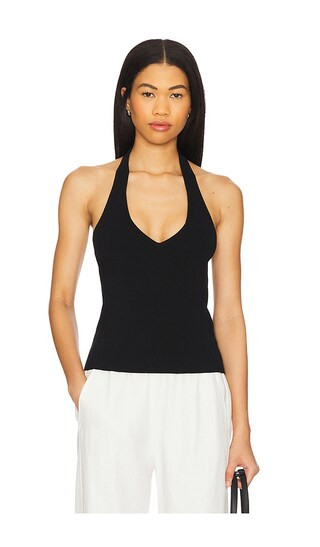Alder Knit Halter in Black | Revolve Clothing (Global)