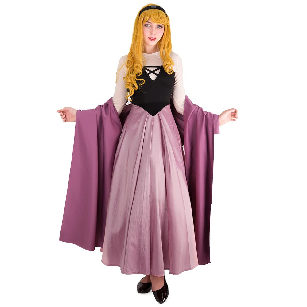 Cosplay.fm Women's Vintage Princess Cosplay Costume Outfit Peasant Dress with Shawl Petticoat | Amazon (US)