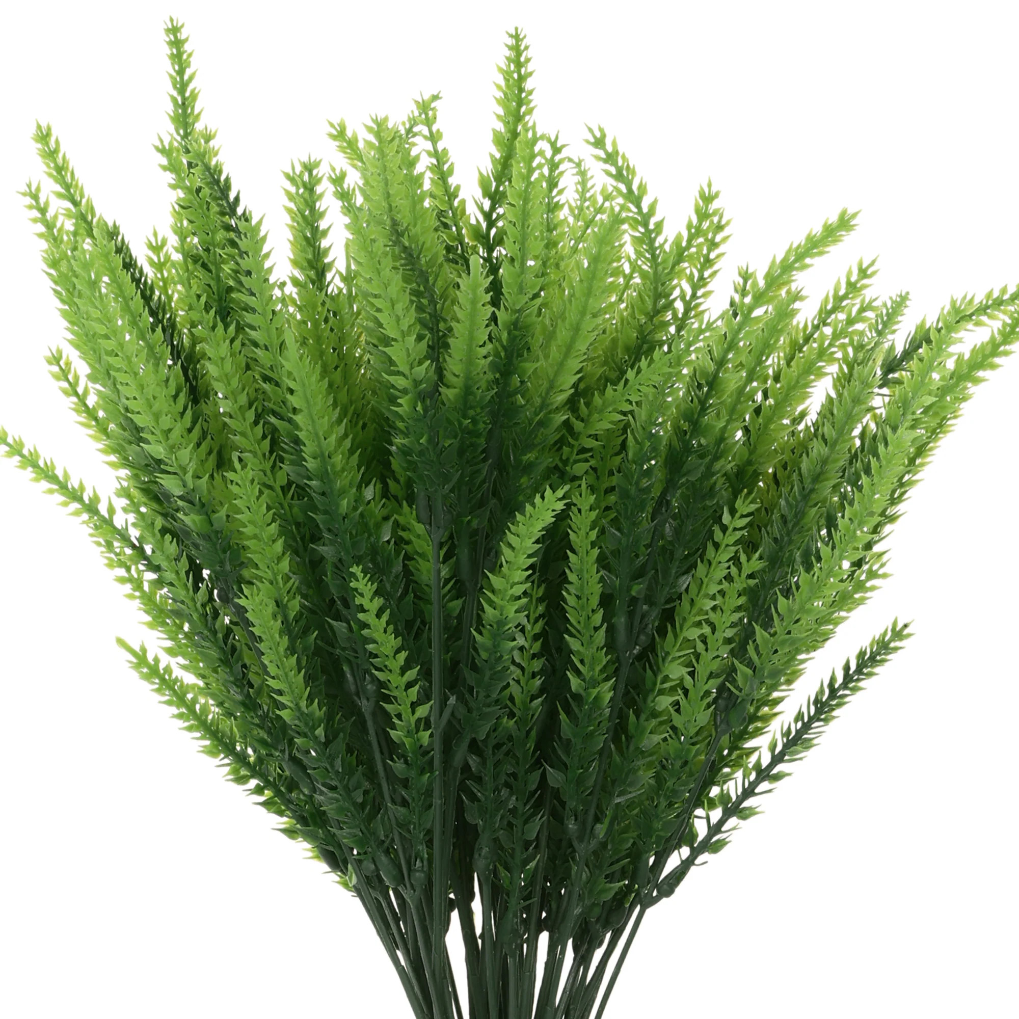 Unique Bargains 10 Bundles Lavender Fake Artificial Flowers Faux Plastic Plants Porch Window Indoor Outdoor 13.4Inch Green one_size | S25121901UX0018 | Lowe's