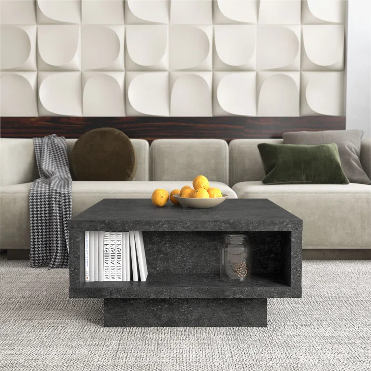Caomhan Pedestal Coffee Table with Storage | Wayfair North America