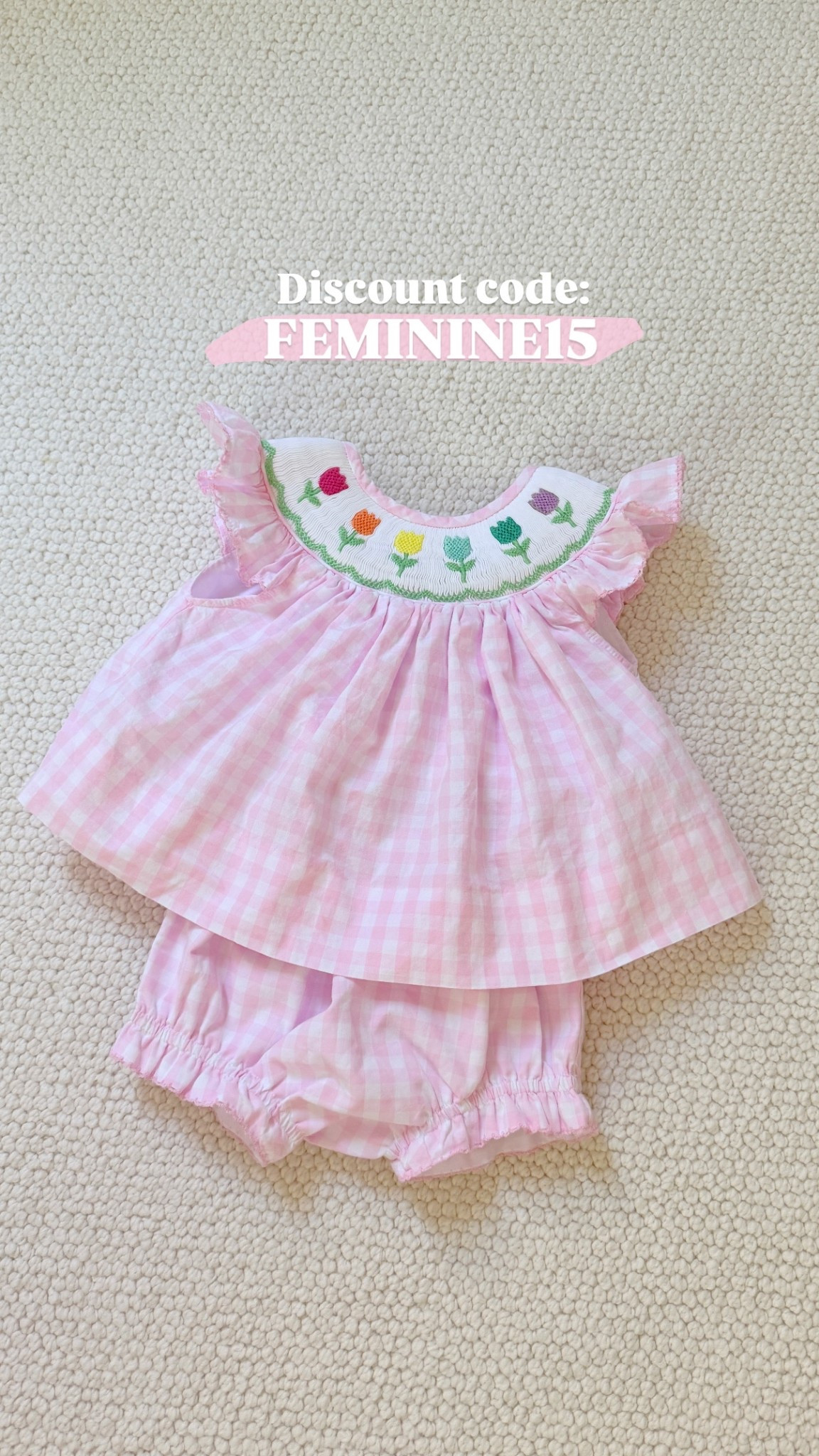 If you’re a mom looking for cute baby girl clothes, you HAVE to get your little girl a smocked dress or bubble set like this! I’ve shopped and shopped for baby clothes and this style is by far the CUTEST on little girls! Use code FEMININE15 to get 15% off your order. 

#LTKBaby #LTKKids #LTKFindsUnder50