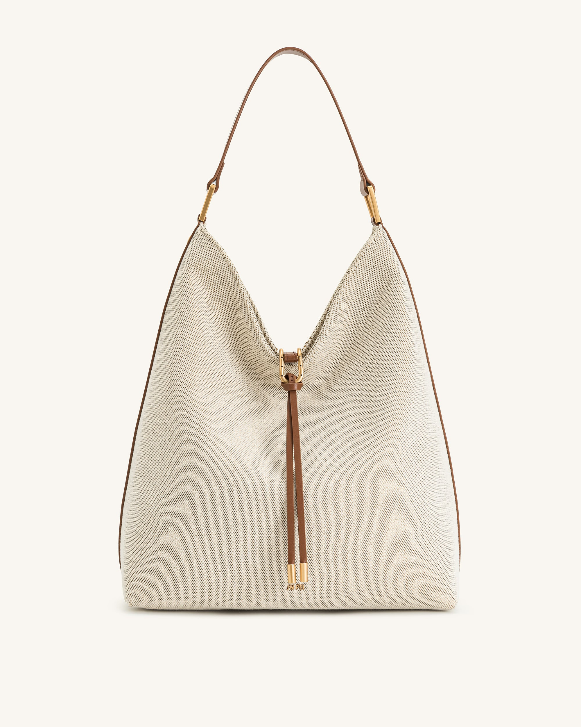 Aria Shoulder Bag - Brown Canvas | JW PEI US