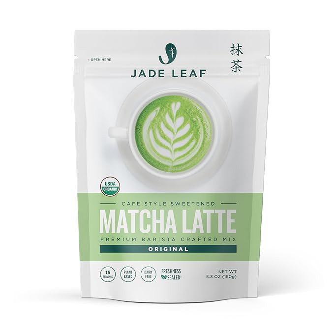 Jade Leaf Matcha Organic Café Style Sweetened Matcha Latte Premium Barista Crafted Mix - Origina... | Amazon (US)