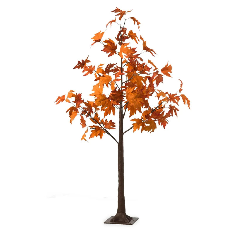 Indoor/Outdoor Electric Lighted Maple Tree, 4'H with 48 Lights | Plow & Hearth