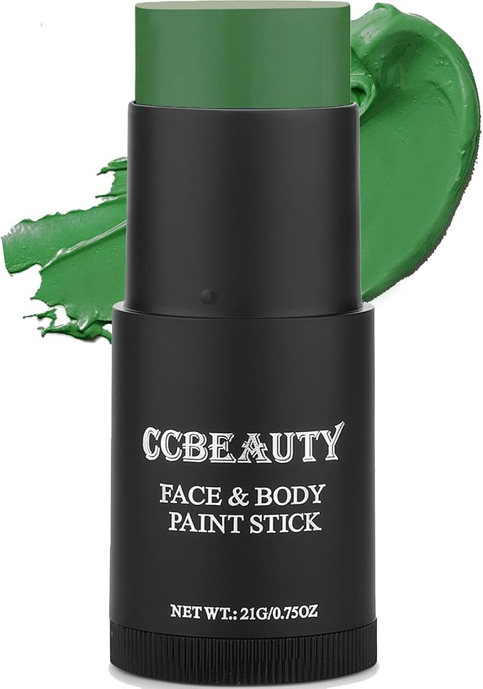 CCBeauty Witch Green Face Body Paint Stick, St. Patrick's Day Grease Dark Green Eye Black Sticks ... | Amazon (US)